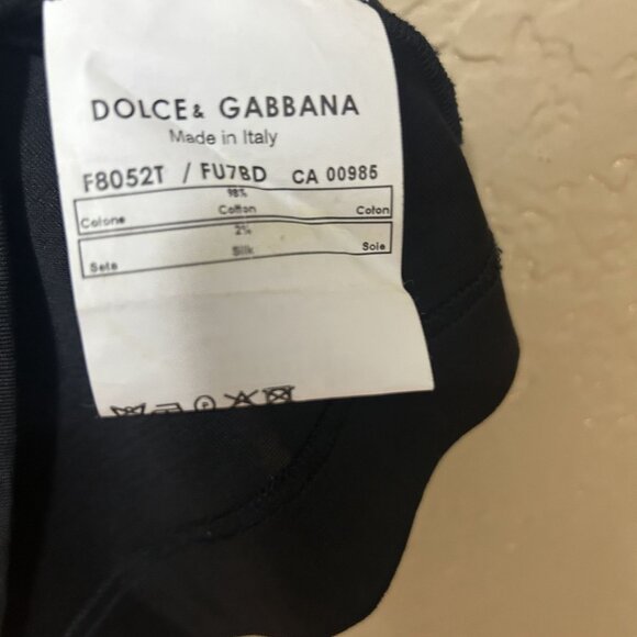 Dolce & Gabanna Womens Velvet Bow Tank Top Black Size 44 - Picture 3 of 5